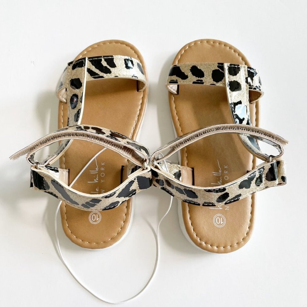 Nicole Miller Ankle Strap Leopard Sandals - Picture 4 of 5
